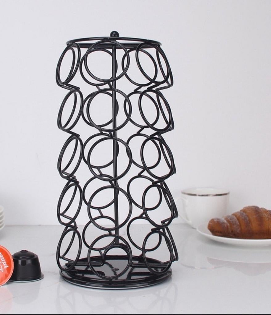 Zwarte Koffiecuphouder - 35 Cups - Draaibaar, Huis en Inrichting, Keuken | Keukenbenodigdheden, Ophalen of Verzenden, Nieuw