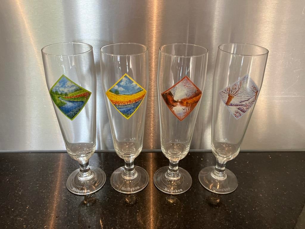 Serie Heineken bierglazen, Ophalen, Zo goed als nieuw, Bierglas