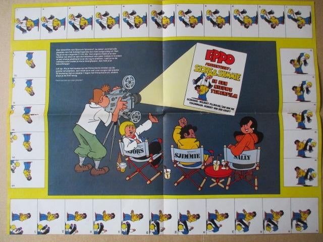 adv11083 eppo sjors en sjimmie bijlage, Ophalen, Overige figuren, Gebruikt, Plaatje, Poster of Sticker