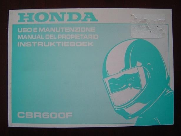 Honda CBR600F 1999 motorfiets instructie boekje  CBR 600F, Motoren, Handleidingen en Instructieboekjes, Ophalen of Verzenden, Honda
