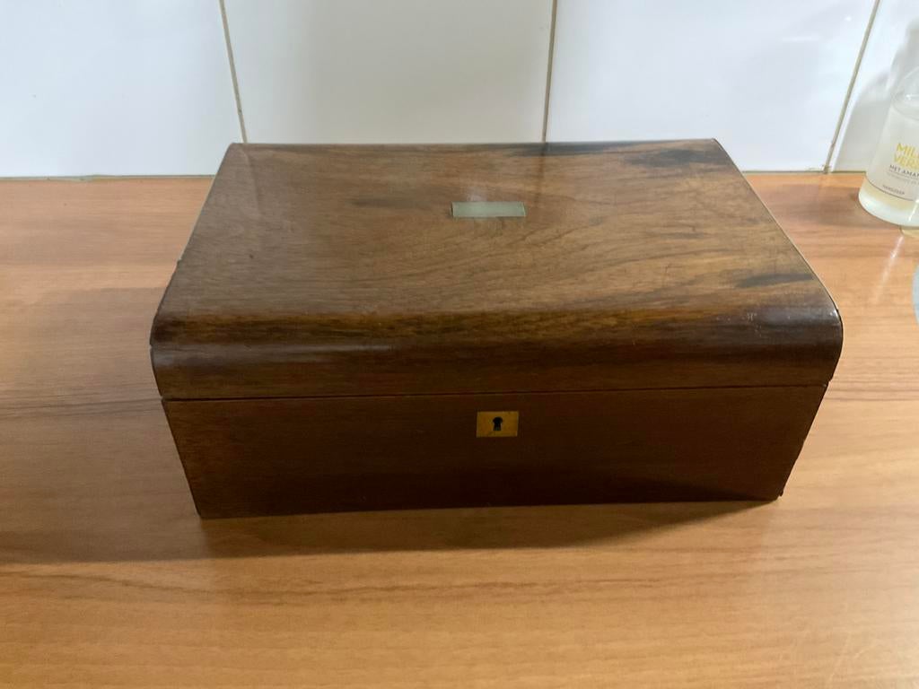 Antiek art deco schrijfkist, Ophalen of Verzenden, Gebruikt, Minder dan 50 cm