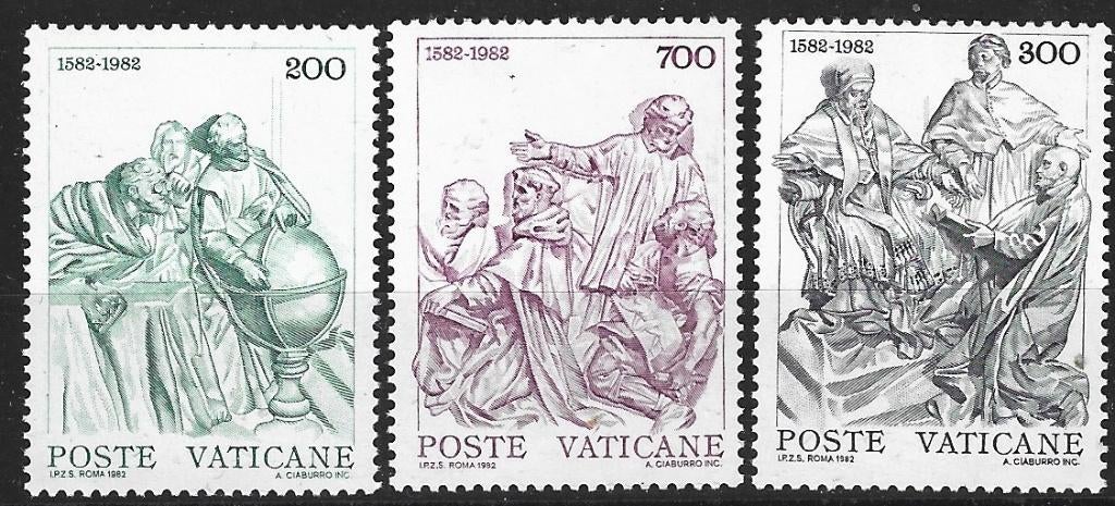 Va 52 - 1982 - Vaticaan/uit blok/400j Gregoriaanse Kalender, Ophalen of Verzenden, Overige landen, Postfris