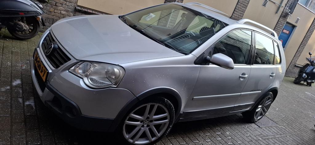 Volkswagen Polo 1.4 16V 59KW Cross 2008 Grijs, Auto's, Volkswagen, Voorwielaandrijving, 15 km/l, 40 €/maand, Cruise Control