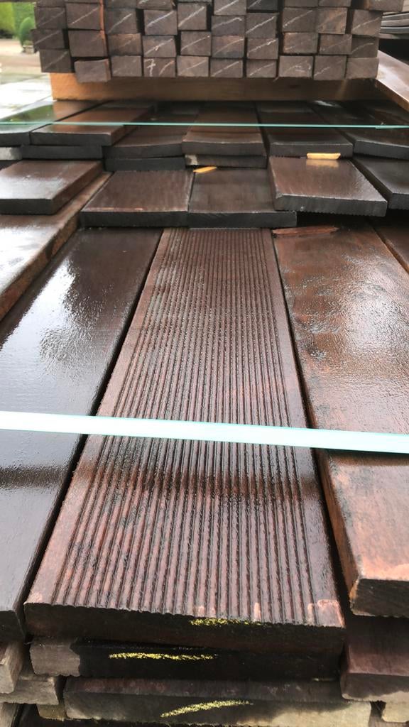 teak vlonderplanken ook bankiray purperhart ipe, Tuin en Terras, Ophalen of Verzenden, Nieuw, Hout