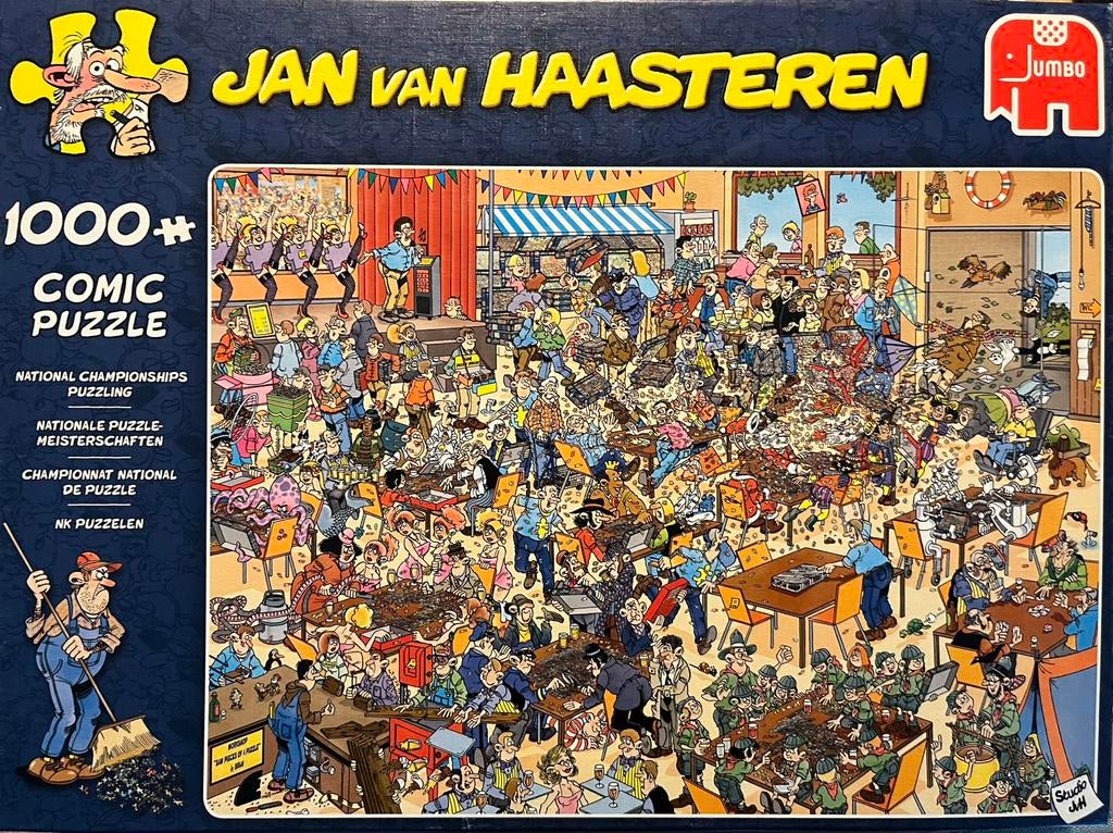 Jan van Haasteren -NK puzzelen-, Ophalen of Verzenden, 500 t/m 1500 stukjes, Zo goed als nieuw