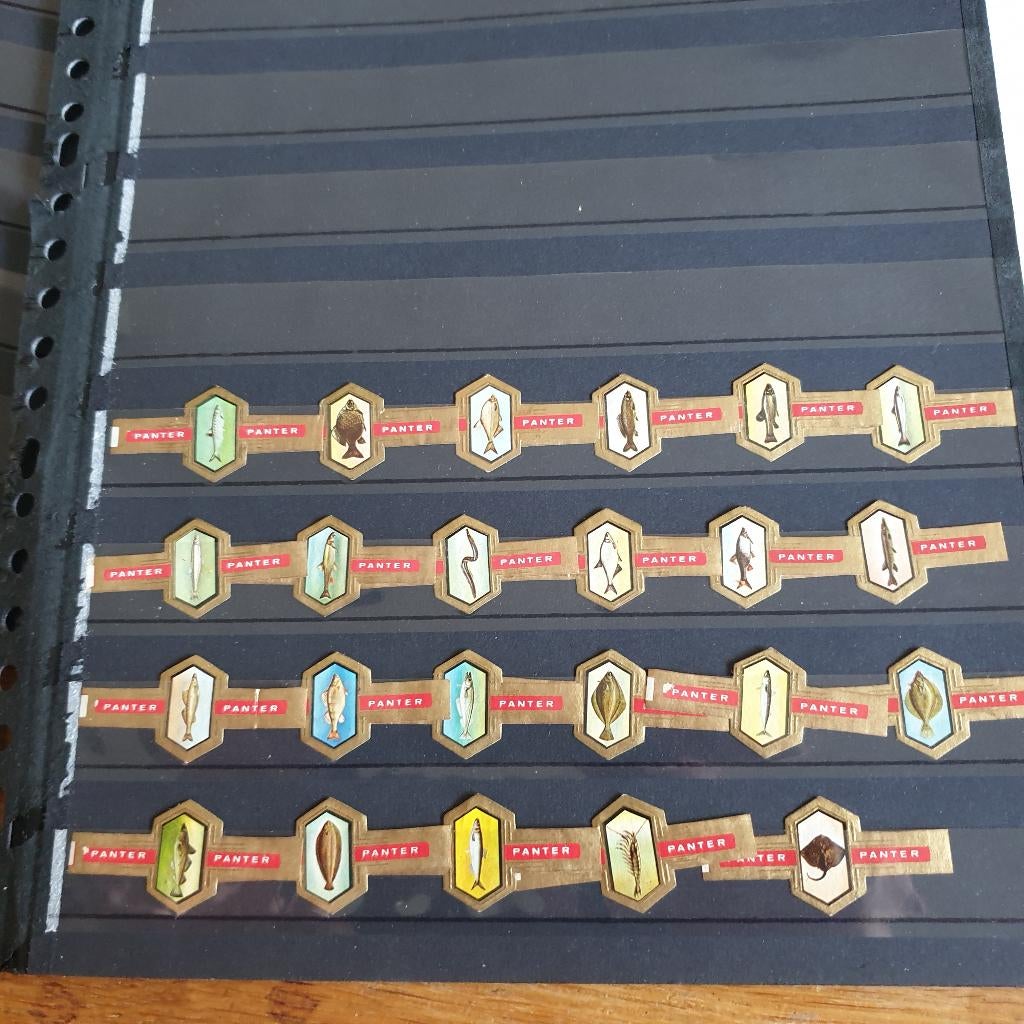 2208 panter vissenserie 23 stuks, Verzenden, Sigarenbandjes