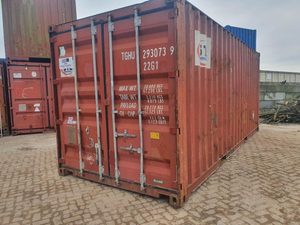 20ft zeecontainer 6 meter C-kwaliteit, Ophalen of Verzenden