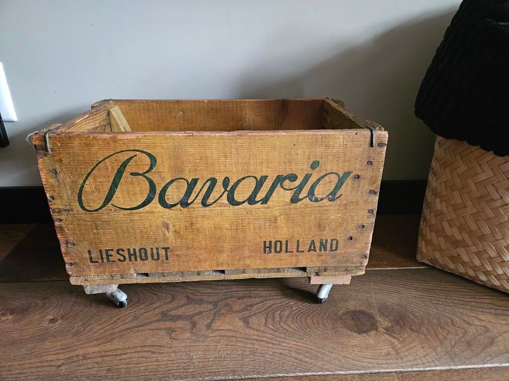 Vintage Bavaria kratje met wieltjes, Ophalen, Minder dan 50 cm, Gebruikt, Minder dan 50 cm