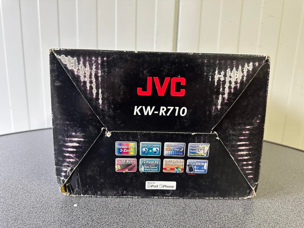 JVC KW-R710 auto radio dubb din, Ophalen of Verzenden, Zo goed als nieuw