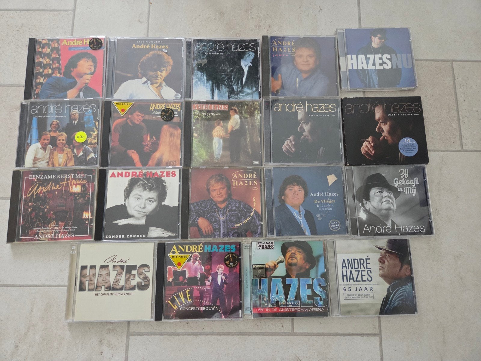 19 cd's van Andre Hazes, Ophalen of Verzenden, Gebruikt, Levenslied of Smartlap