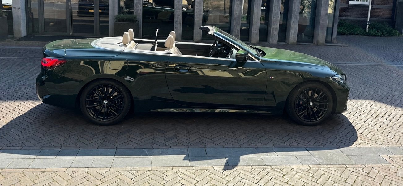 BMW 4 Cabriolet M-sport laserlight nl auto /dealer onderhoud, Auto's, 1998 cc, Achterwielaandrijving, Beige, Cabriolet