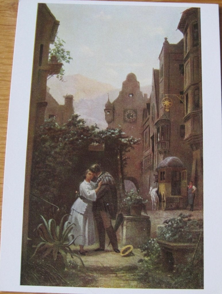Carl Spitzweg - Het afscheid, Verzenden, 1980 tot heden, Ongelopen, Overige thema's