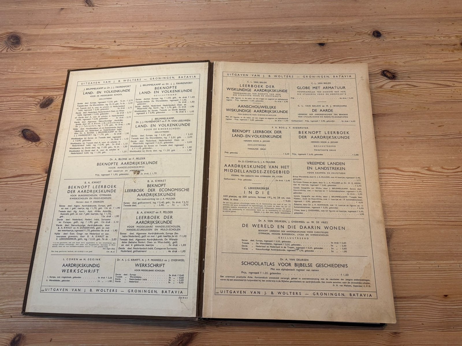 Bos-Nieremeyer Schoolatlas der Gehele Aarde 1936, Bosatlas, 1800 tot 2000, Wereld, Ophalen