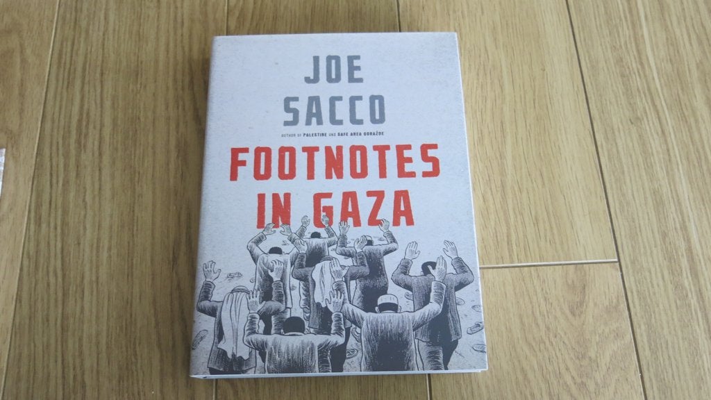 Joe Sacco:Footnotes in Gaza (HC, engelstalig, zeer goed), Boeken, Stripboeken, Zo goed als nieuw, Eén stripboek, Ophalen