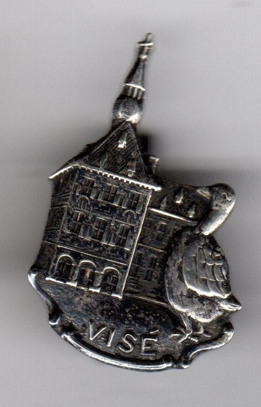 BROCHE STADHUIS VISÉ GANS BELGIË (A4), Verzamelen, Ophalen of Verzenden, Gebruikt, Overige onderwerpen