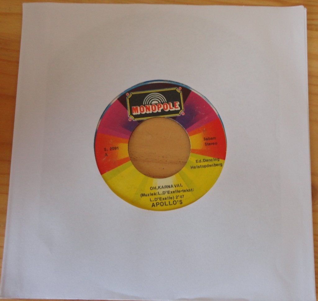 Apollo's > Oh karnaval, Ophalen of Verzenden, Gebruikt, 7 inch, Nederlandstalig