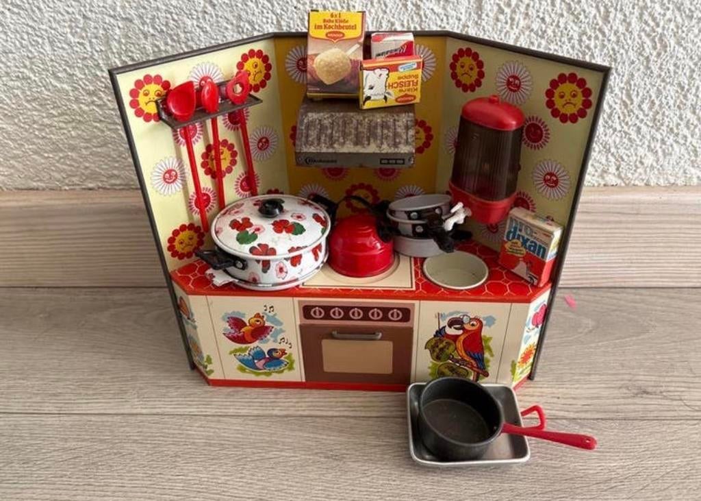 Blikken Shopper West Germany Speelkeuken 'Pril flowers', Ophalen