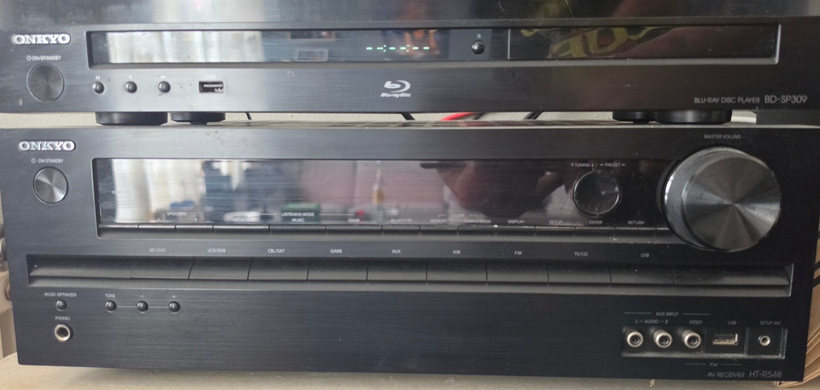 Onkyo AV Receiver & Blu-ray Speler Set (zonder speakers), Ophalen of Verzenden