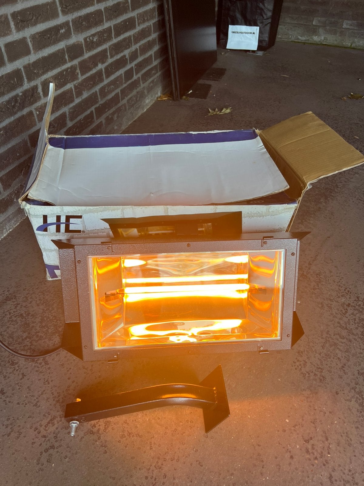 Terras verwarming, Tuin en Terras, Terrasverwarmers, Ophalen of Verzenden, Zo goed als nieuw