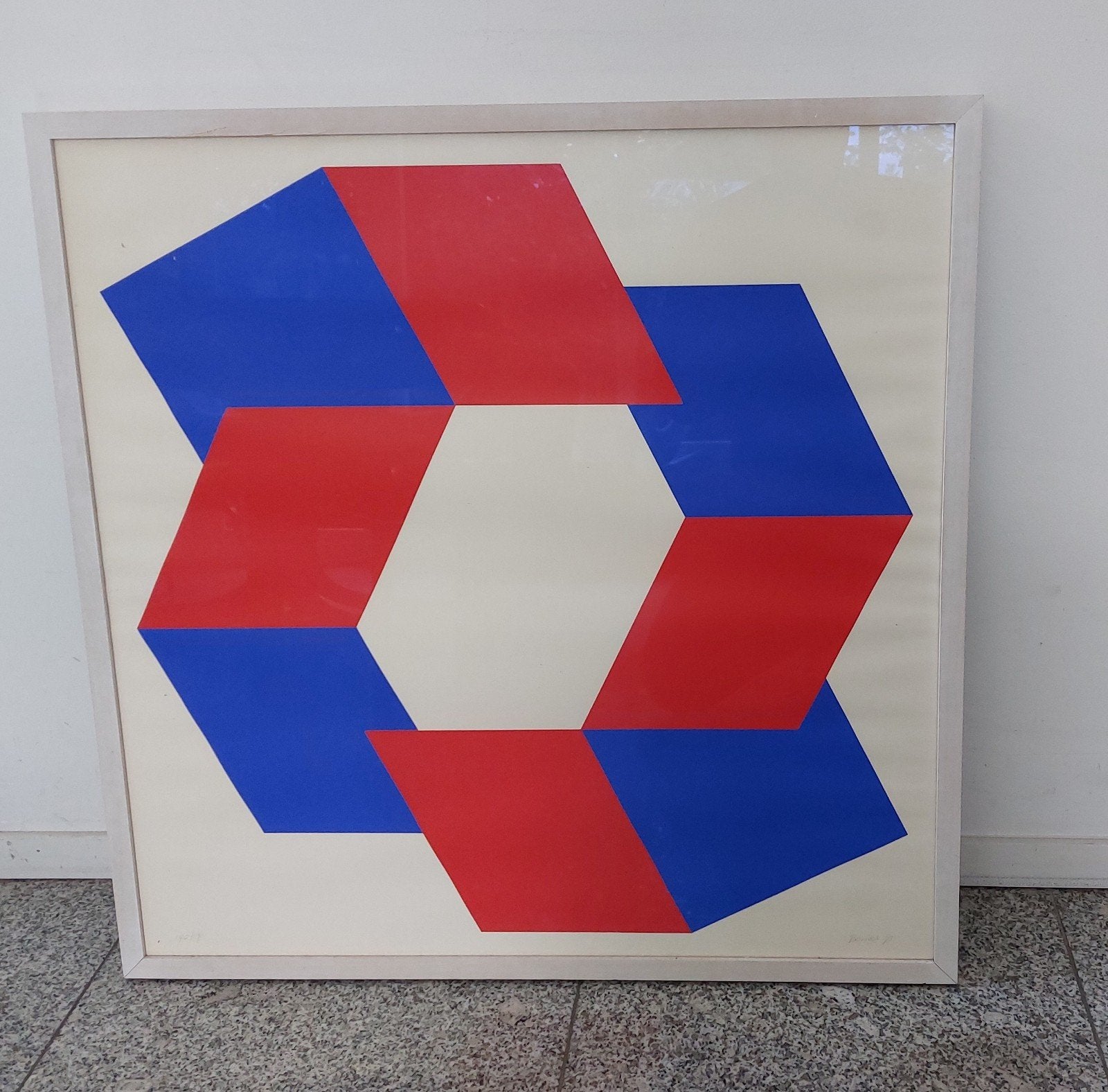 Mooi ingelijste litho Bob Bonies, gesigneerd en genummerd, Gesigneerd, Ophalen, Abstract, Lithografie