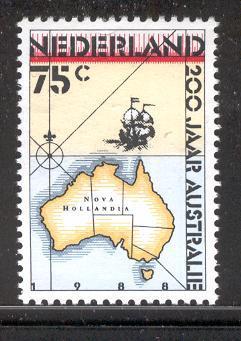 2232 - Nederland nvph 1411 postfris , 200 jaar Australië, Postzegels en Munten, Postzegels | Nederland, Verzenden, Na 1940, Postfris