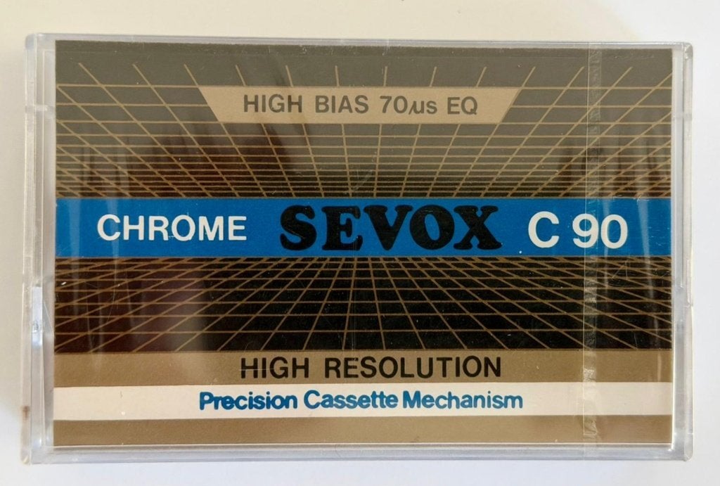 Nieuwe Sevox Chrome C90 Type II High Bias Audiocassette, Cd's en Dvd's, Cassettebandjes, Overige genres, 1 bandje, Ophalen of Verzenden