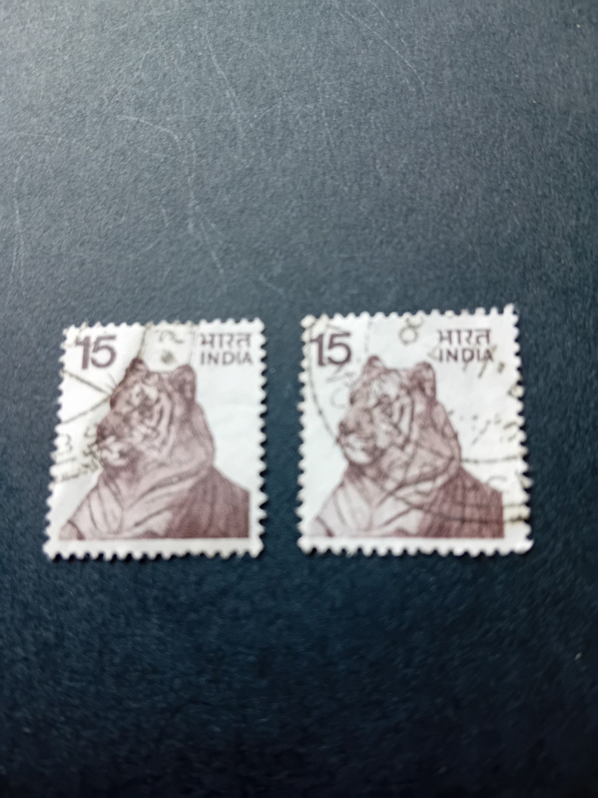 India Postzegels - Tijger (15 paise), Ophalen of Verzenden, Gestempeld, Zuid-Azië