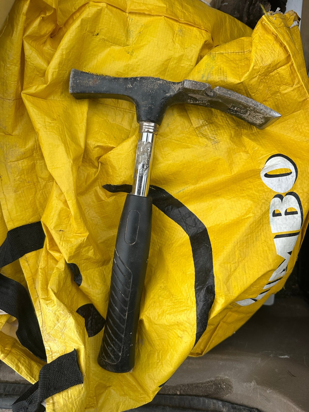 Gebruikte tegelhamer / metselhamer, Doe-het-zelf en Verbouw, Ophalen of Verzenden, Gebruikt