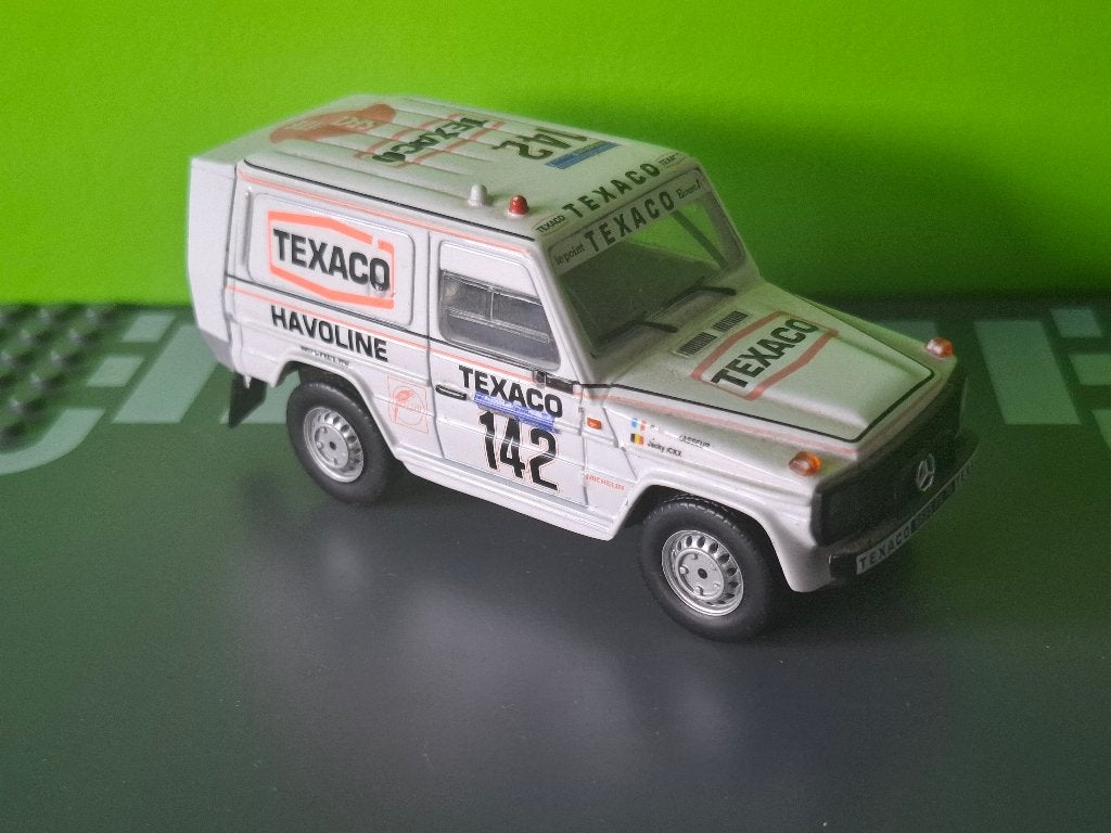 Norev - Mercedes G280 Dakar 1983 Jacky Ickx [wit] 1/43, Ophalen of Verzenden, Gebruikt, Auto, Norev