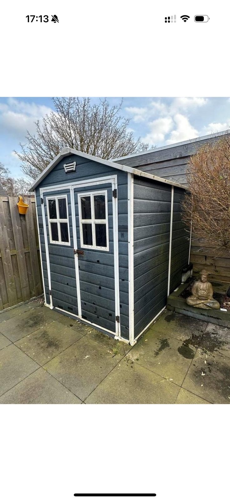 Keter Manor 65 kunststof tuinhuis, berging, schuur., Tuin en Terras, Tuinhuizen, Kunststof, Gebruikt, Schuur, Minder dan 200 cm