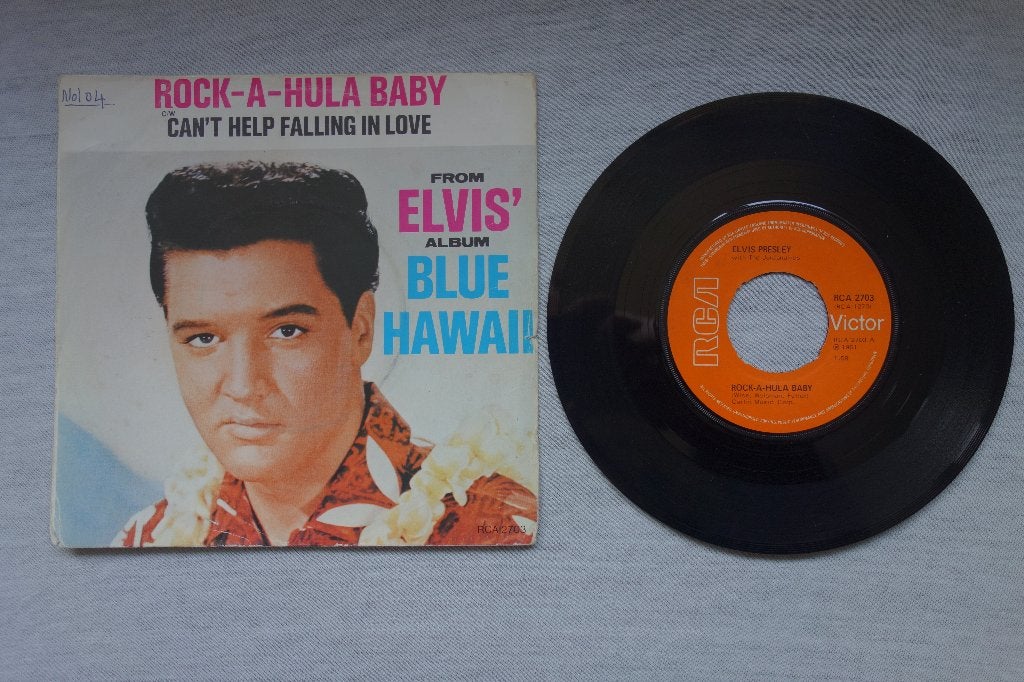 Single Elvis Presley – Rock-a-hula baby, Ophalen of Verzenden, Zo goed als nieuw, Pop
