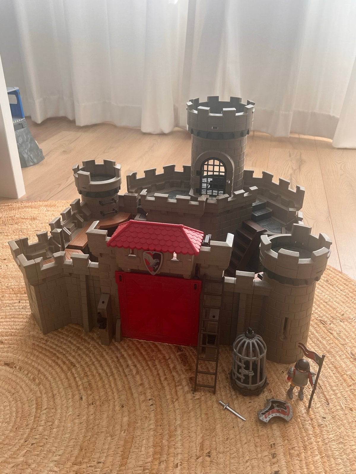 Playmobil kasteel met ridder en accessoires, Gebruikt, Complete set, Ophalen of Verzenden, Kasteel/Fort