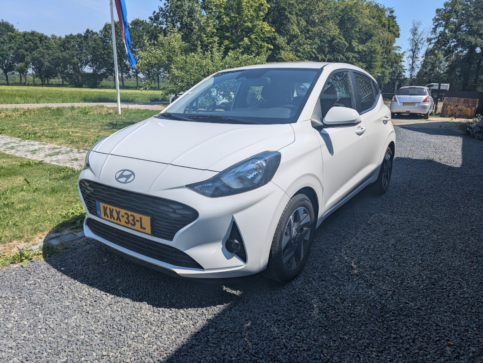 Hyundai i10 airco, CarPlay, cruise control, camera achter, Voorwielaandrijving, Stof, Wit, Bedrijf