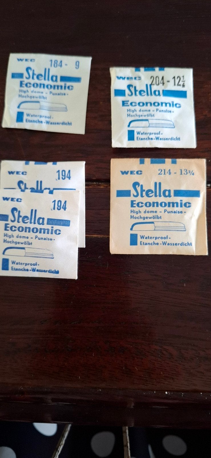 Vintage Stella Economic horlogeglazen (NOS), Sieraden, Tassen en Uiterlijk, Ophalen of Verzenden, Staal, Overige merken, 1960 of later