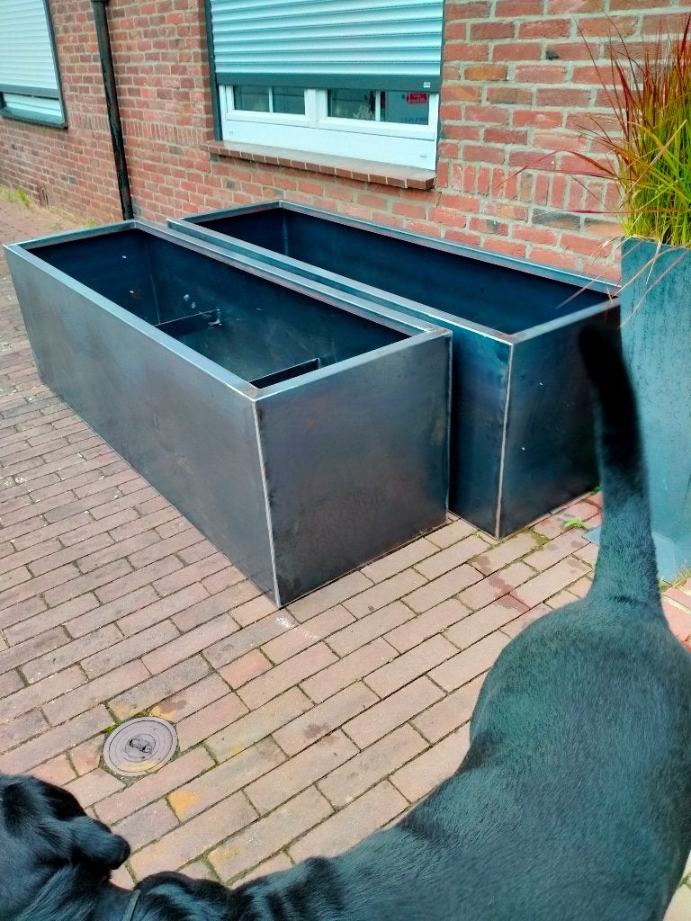 Cortenstaal bloembakken 200*40*40 €220 ook maatwerk, Tuin en Terras, Bloembakken en Plantenbakken, 100 cm of meer, Vierkant, Nieuw