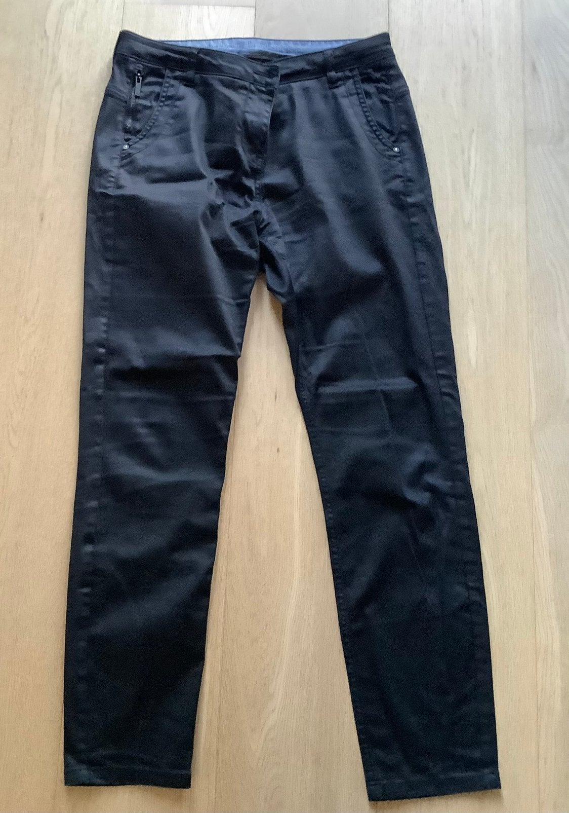 Sandwich stijlvolle zwarte broek medium stretch, Ophalen of Verzenden, Zo goed als nieuw, Zwart, W30 - W32 (confectie 38/40)