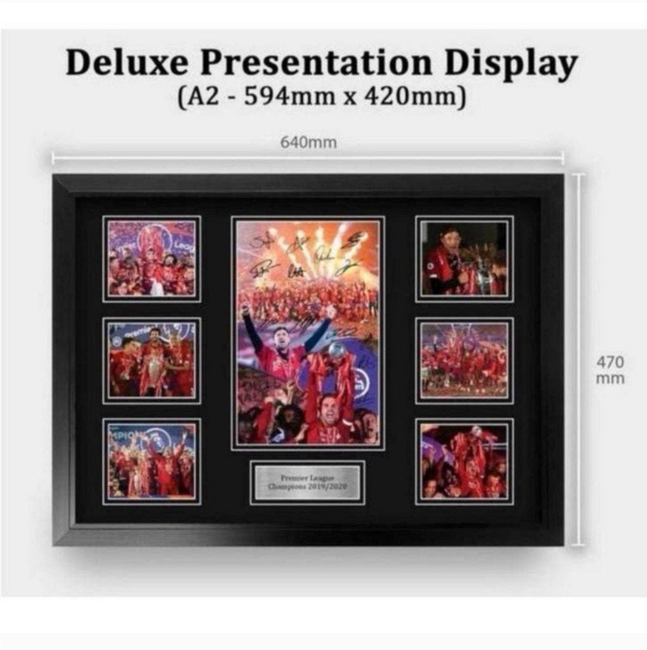 Liverpool Signed A2 Framed Premier League Print Autograph, Buitenlandse clubs, Ophalen of Verzenden, H, H