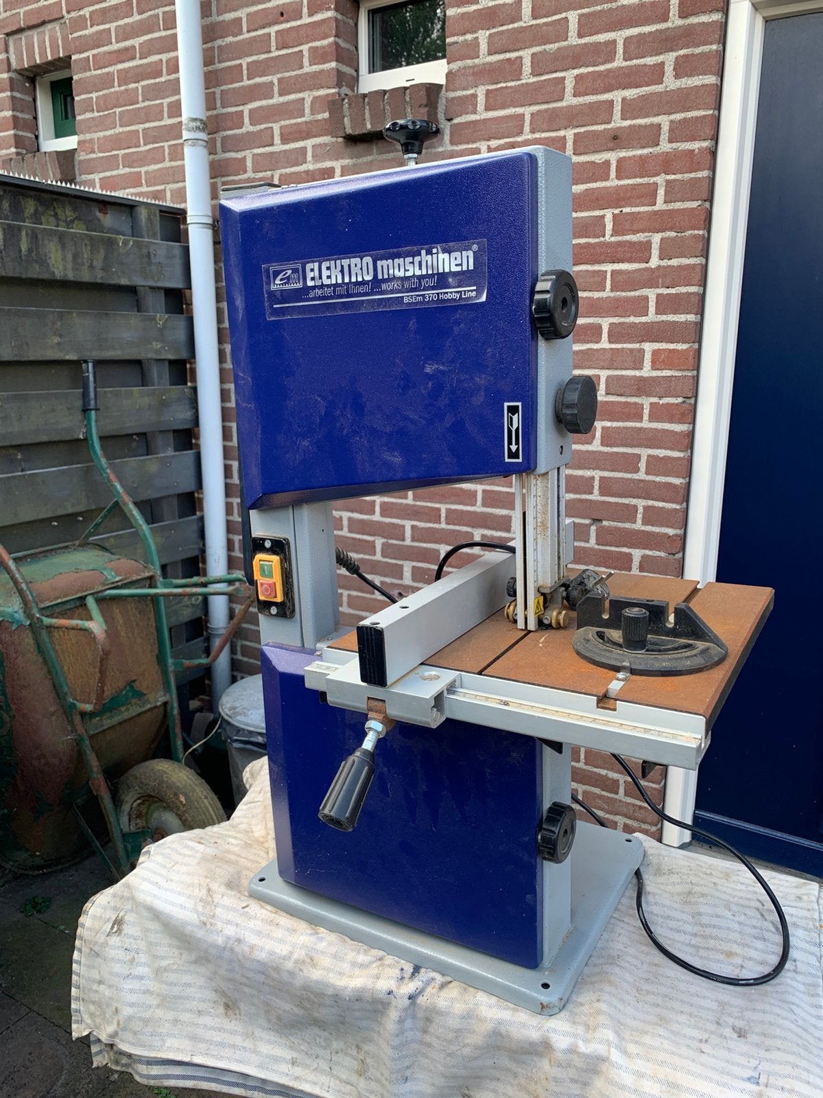 Lintzaag Elektra maschinen, Doe-het-zelf en Verbouw, Gereedschap | Zaagmachines, Ophalen, 70 mm of meer, Zo goed als nieuw, Lintzaag