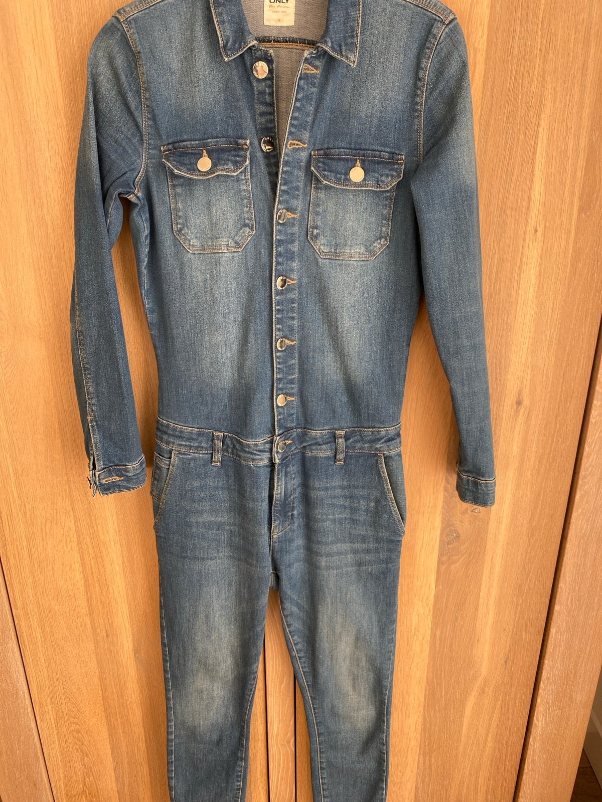 ONLY Denim Jumpsuit - Maat S - Zo goed als nieuw, Kleding | Dames, Ophalen of Verzenden, Zo goed als nieuw, Maat 36 (S), Blauw