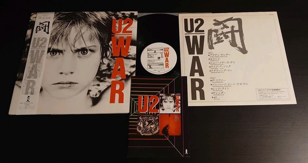 U2 War 1983 Japanese lp+Booklet promo, Ophalen of Verzenden, Gebruikt, 12 inch, Poprock