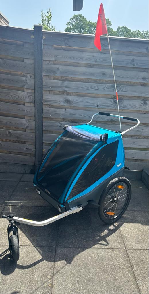 Thule Coaster XT Kinderkar/Fietskar - Zo goed als nieuw, Fietsen en Brommers, Fietsaccessoires | Aanhangers en Karren, Ophalen