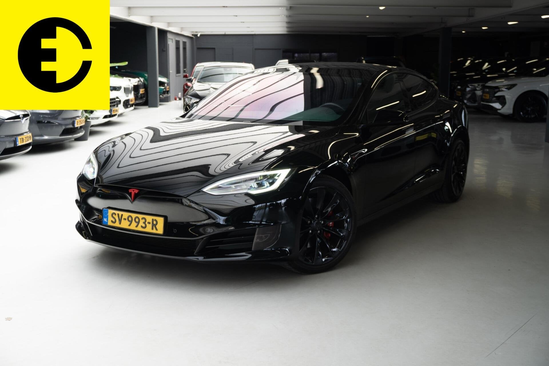 Tesla Model S 100D | Gratis supercharging* | CCS upgrade | D, Gebruikt, 110 €/maand, Model S, Zwart