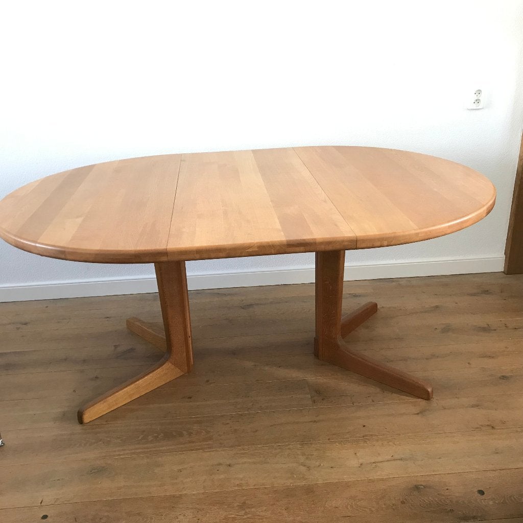 Skovmand Andersen Moller Eiken uitschuifbare tafel Deens, Ophalen of Verzenden