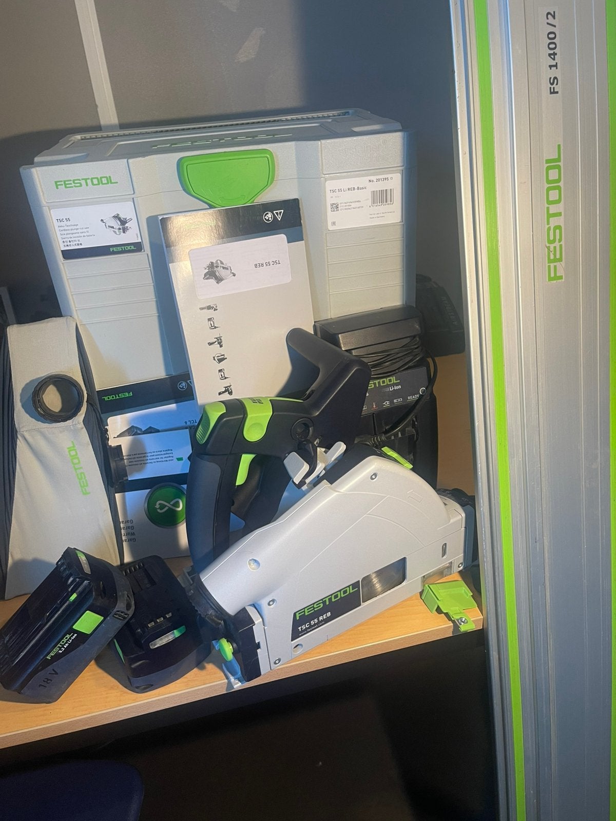 ⭐️ Festool invalzaag TSC 55 in zeer nette staat ⭐️, Invalzaag, Ophalen of Verzenden, Zo goed als nieuw, 30 tot 70 mm