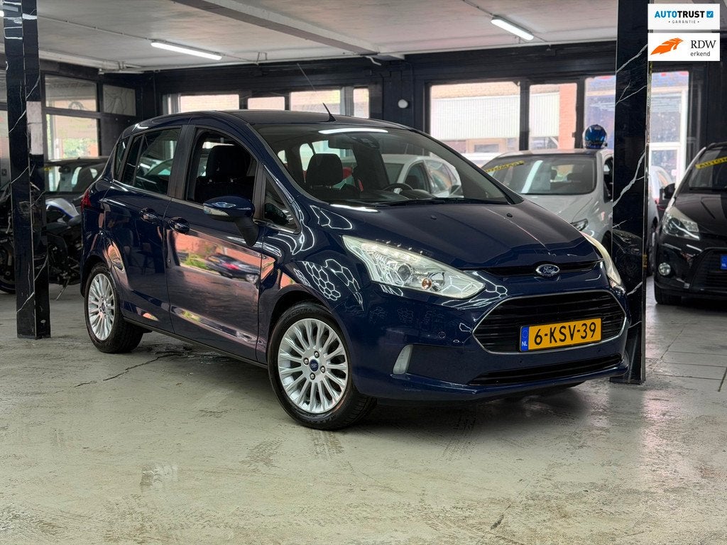 Ford B-Max 1.6 TI-VCT Titanium Navi | Camera | Trekhaak 1e e, Auto's, Ford, Gebruikt, 4 cilinders, Origineel Nederlands, 480 kg