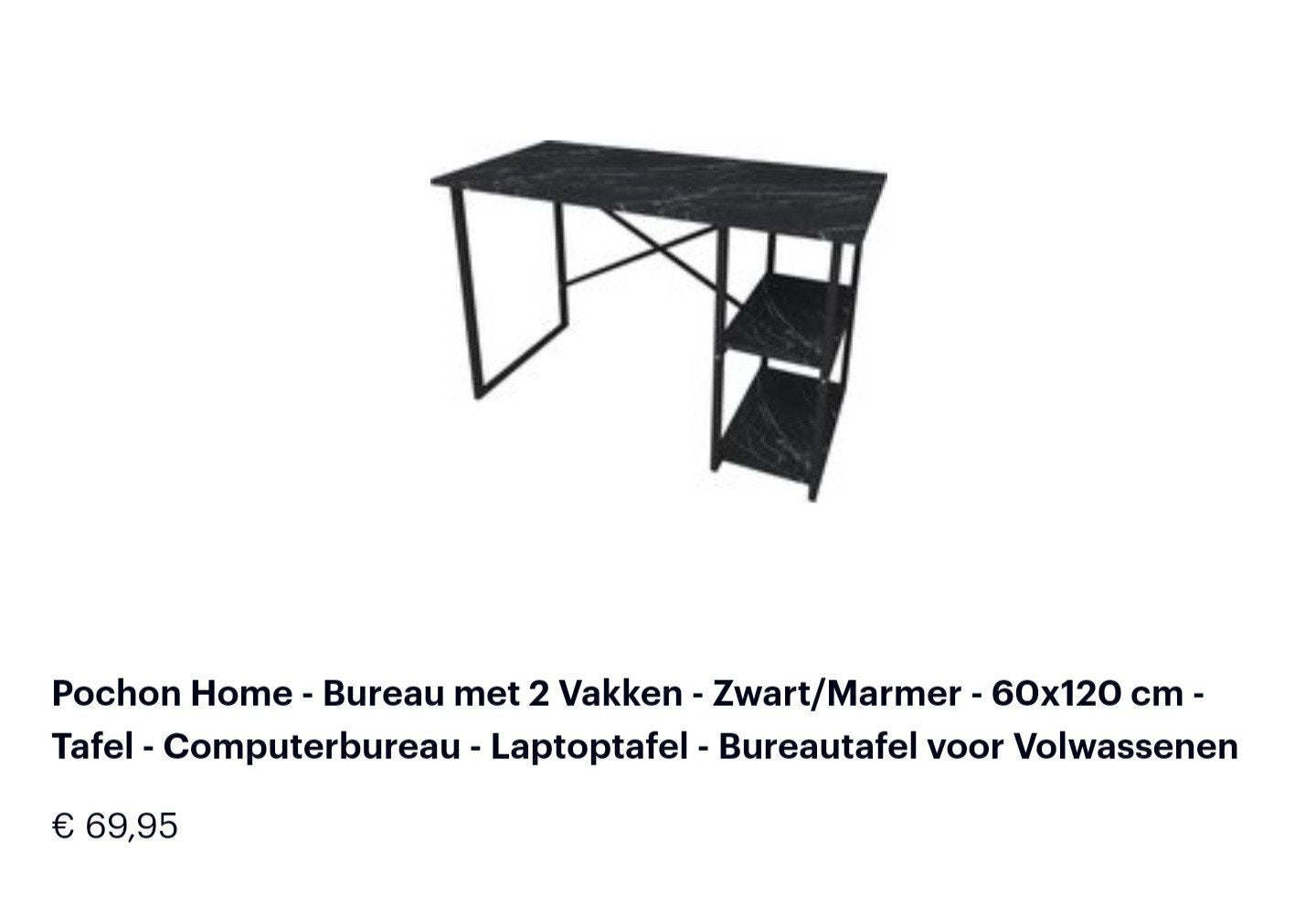 'Marble' desk, Huis en Inrichting, Bureaus, Ophalen, Gebruikt