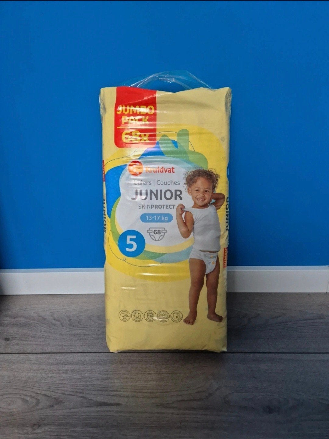 Kruidvat Junior Luiers Maat 5 (13-17 kg) - Jumbopack, Ophalen of Verzenden, Nieuw, Overige typen, Overige merken
