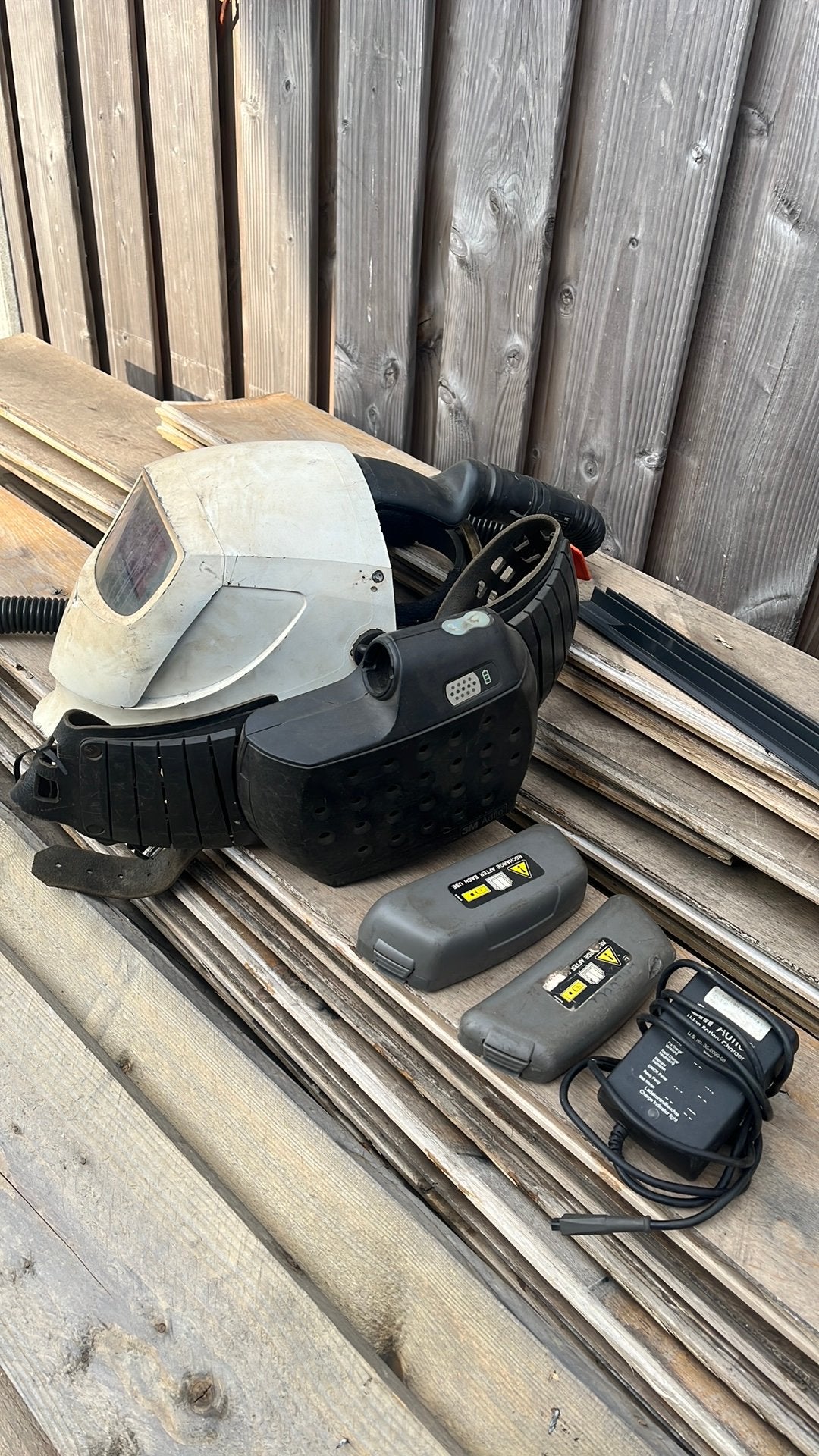 Speedglas 3M lashelm met adflow pijpfittershelm, Doe-het-zelf en Verbouw, Laskappen, Lasfilter, Verzenden, Gebruikt
