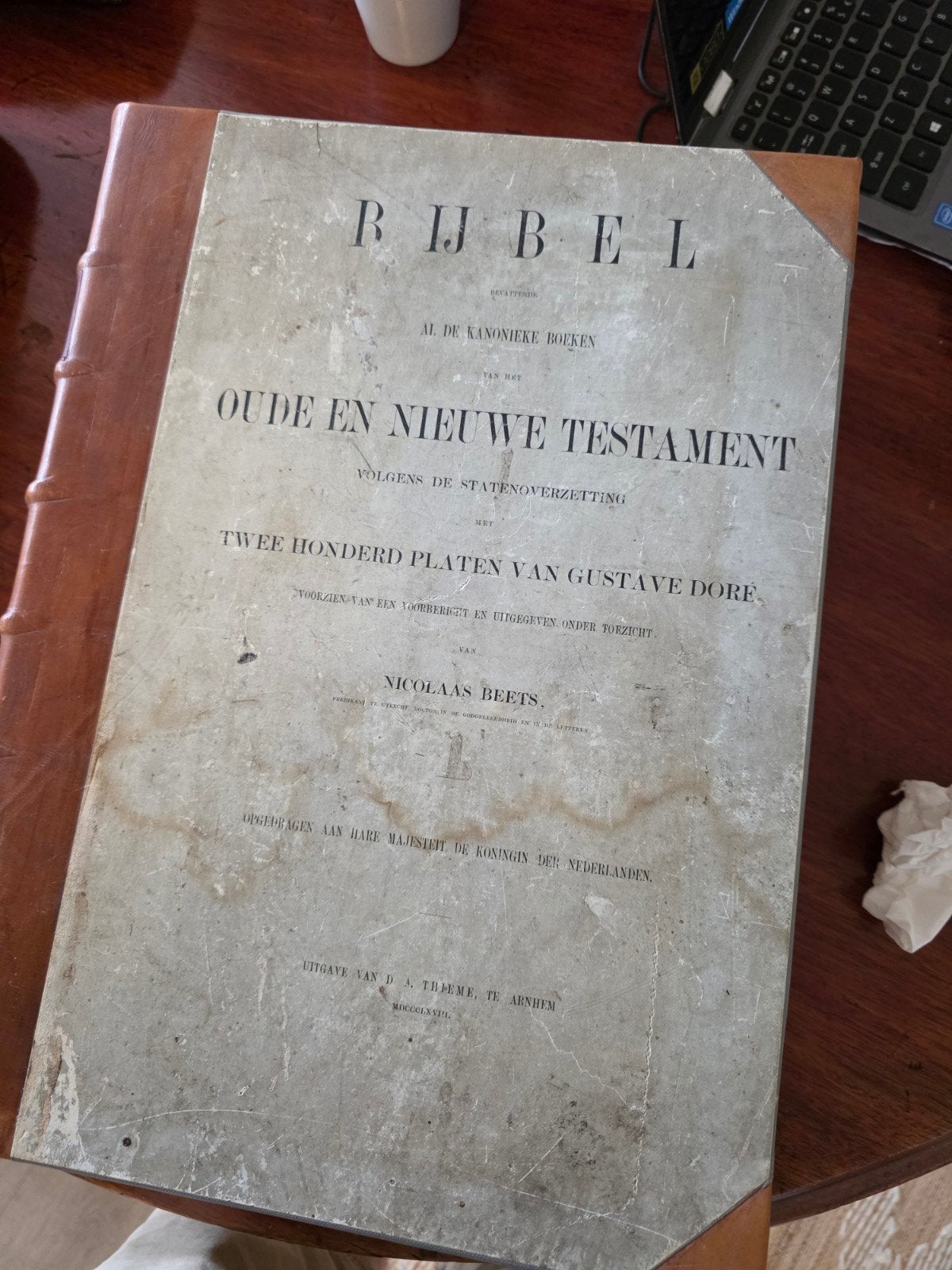 Antieke Bijbel met illustraties van Gustave Doré, Antiek en Kunst, Antiek | Boeken en Bijbels, Ophalen, Nicolaas Beets
