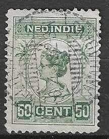 Nederlands Indie 1913/1914 - Yvert 115 - Wilhelmina (ST), Verzenden, Gestempeld, Zuidoost-Azië